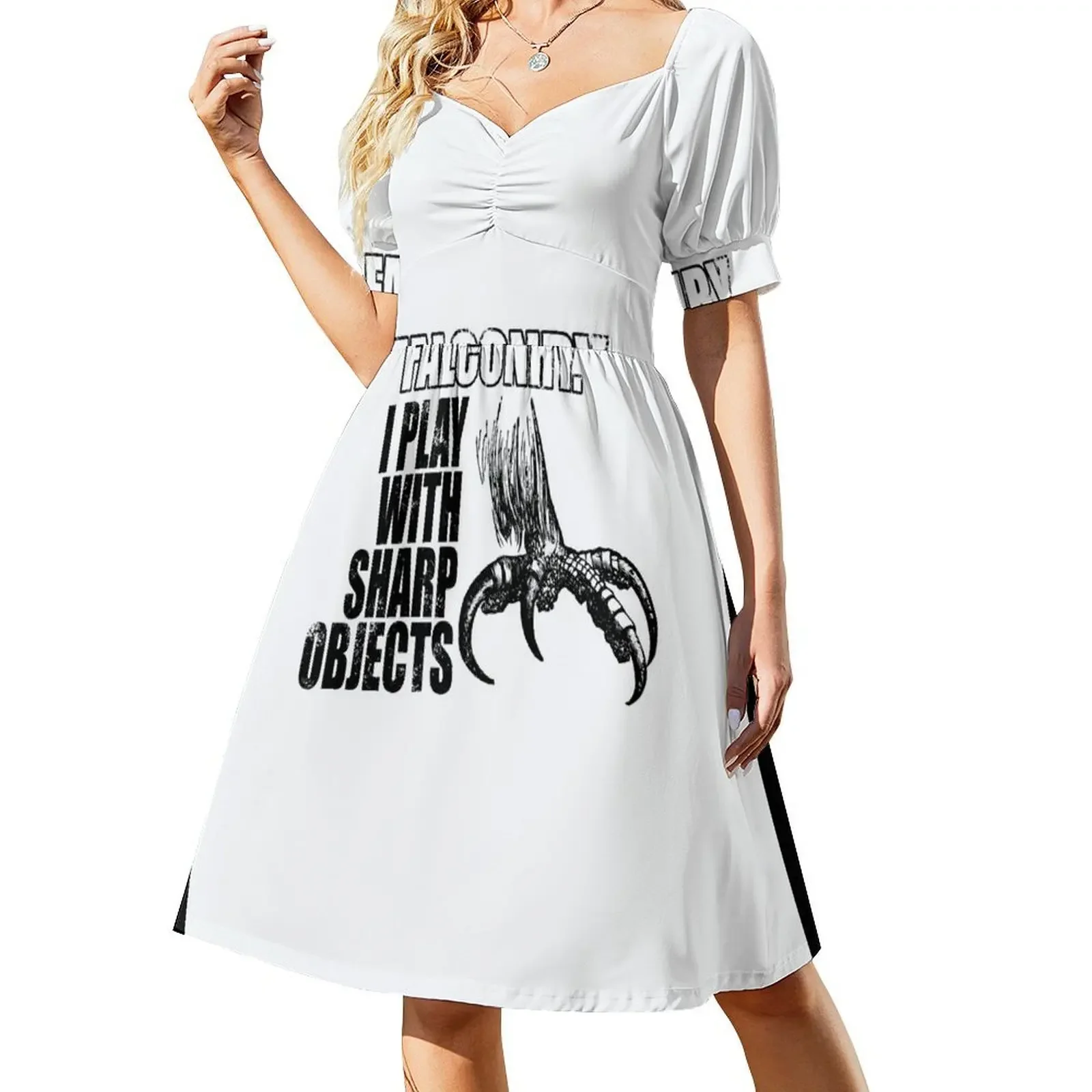 FALCONRY, I Play with Sharp Objects Sleeveless Dress Clothing Women's long dress Dress