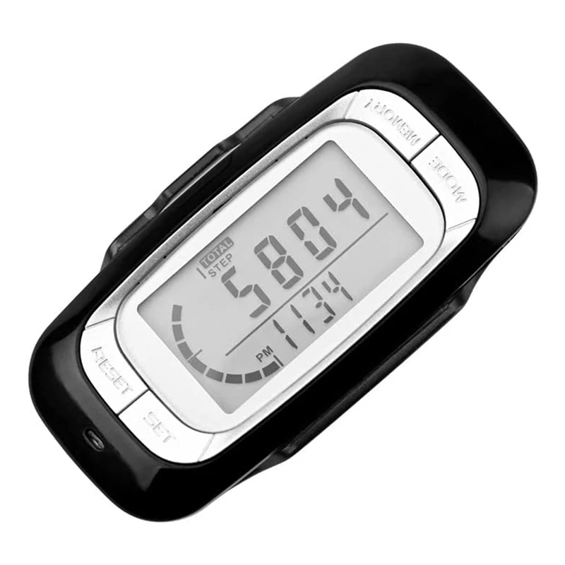 Pedometer For Walking,Screen Pedometer With Clip And Lanyard Simple Walking Step Counter Accurate 3D Pedometer