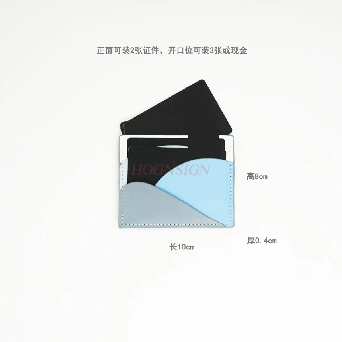 1pcs Ultra thin unisex personalized card bag, compact and portable card holder, zero wallet, document storage, wave wallet