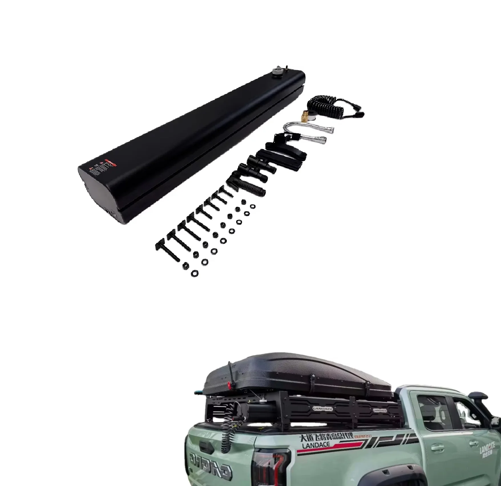 

Universal Car Roof Water Outdoor Shower Solar Heating Offroad 4x4 Roof Rack Water