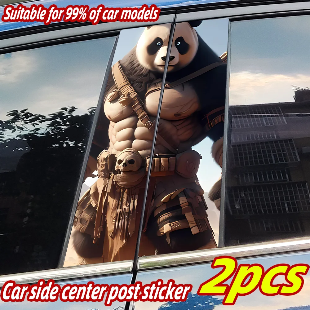 

Kungfu Panda Car Stickers Car B-pillar Vinyl Decals Waterproof Auto Center Pillar Sticker Cover Scratches Decor Accessories