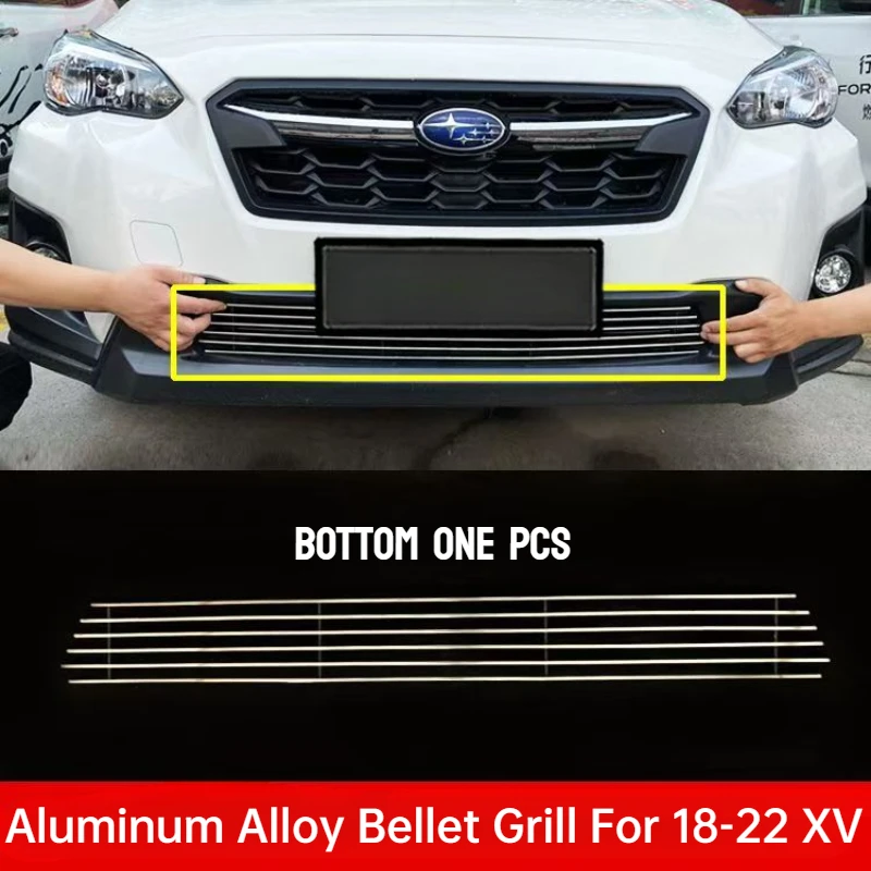 For Subaru XV 2012-2017 Grill Grille Racing Cover XV-001 New Aluminum Alloy UP 1PCS