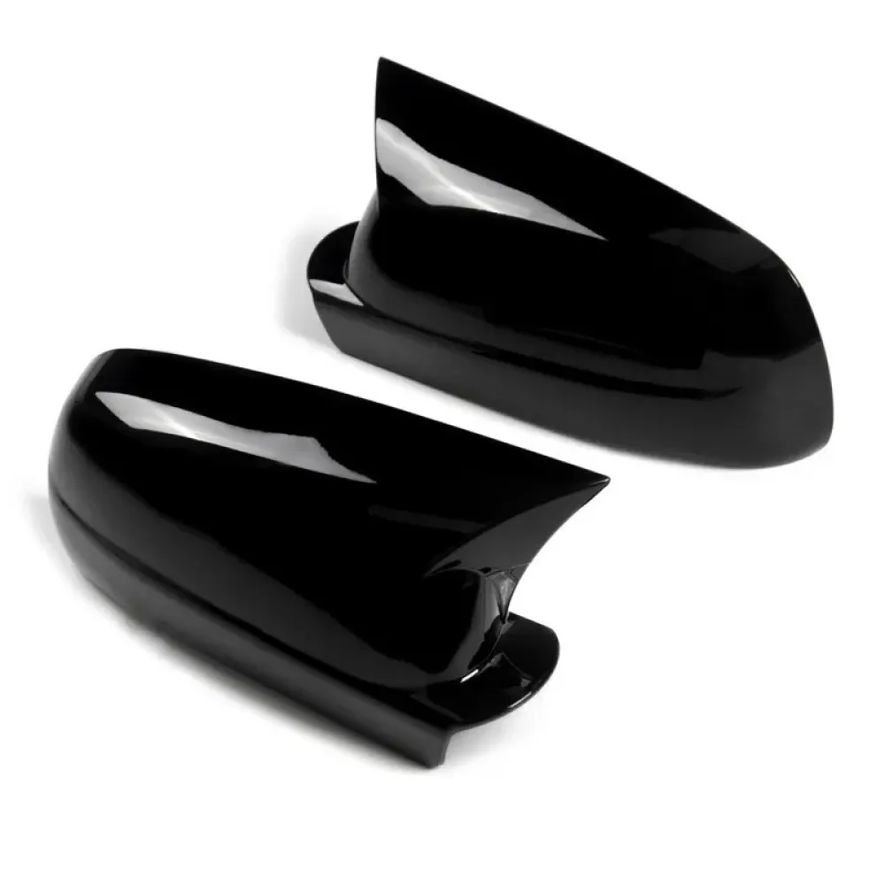 For VW Golf 4 Side Mirror Cover Caps Gloss Black Horn Shape Exterior Auto Exterior Parts Door Wing Housing Trim 2