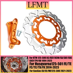 Motorcycle 320MM 260MM Front Brake Disc Rotors Brake Caliper Adaptor Bracket For KTM XC XCF XCW SX SXF EXC EXCF Six Days 125-500