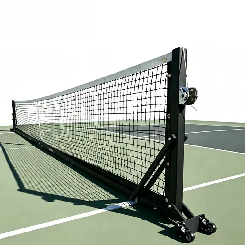 Tournament-Grade Heavy-Duty Pickleball Net, Adjustable Movable Posts, Professional Quality, Durable Design, Portable System