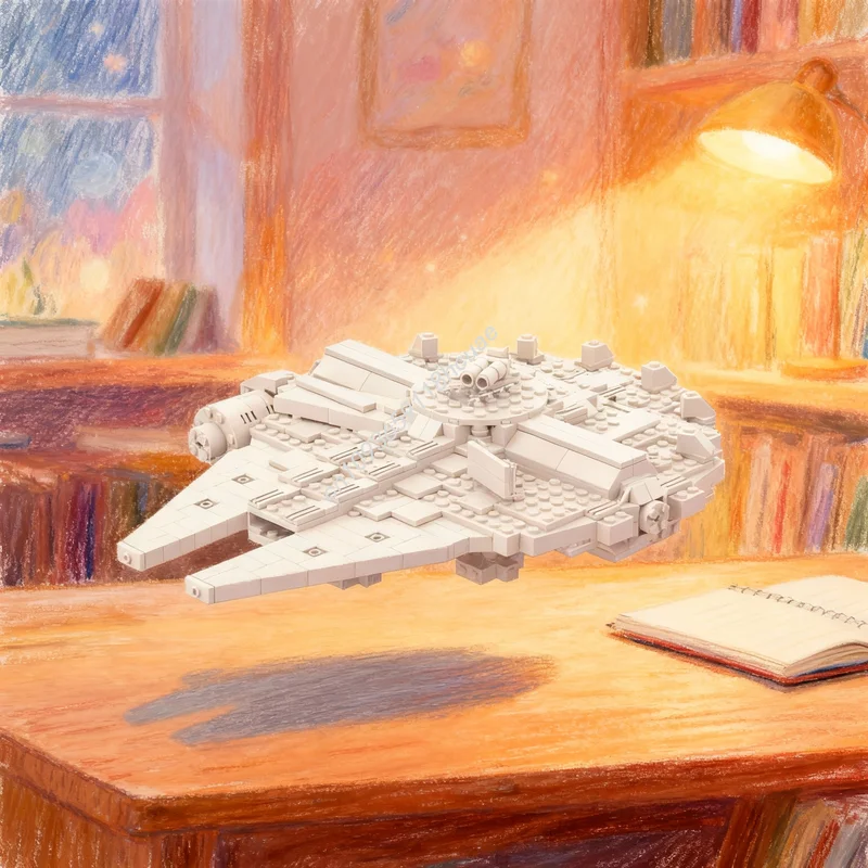 

555pcs MOC Star Battle Angelic Falcon Studio Edition Model Building Blocks Toy Christmas Gift Architecture Education Brick Kids