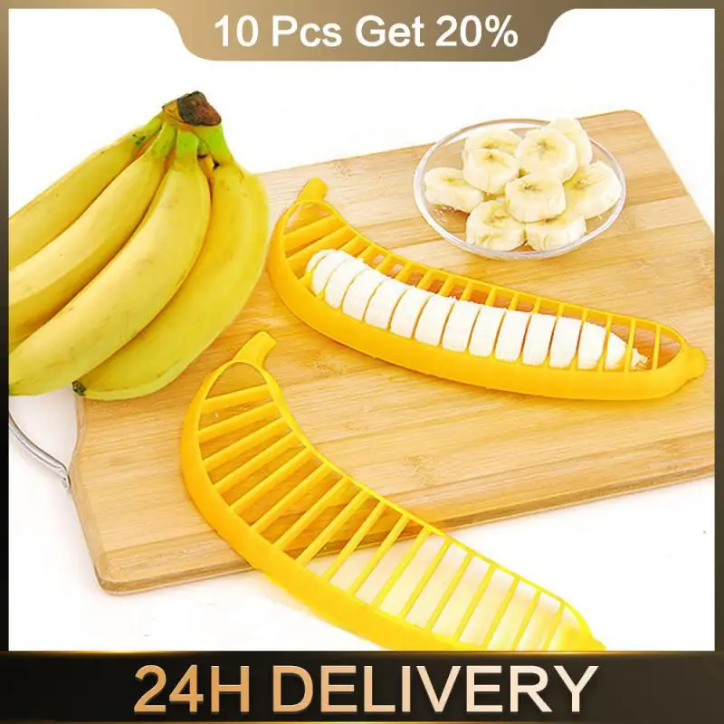 Fruit Cutter Versatile Plastic Easy Fruit Cutter Banana Slicer Simple Fruit Cutter Convenient Kitchen Gadget Kitchen Gadget