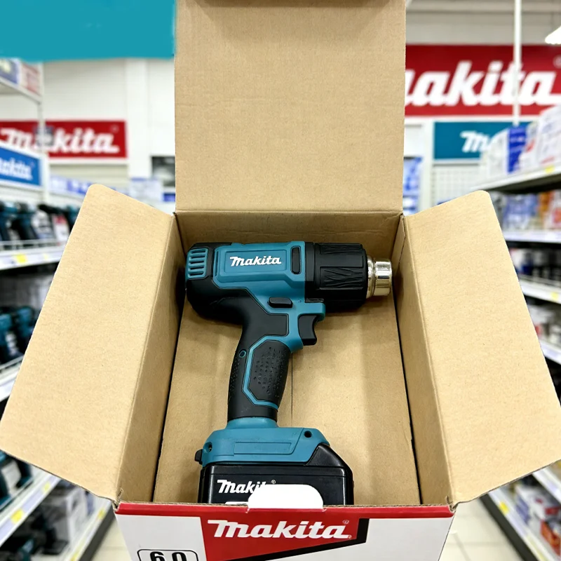 

Makita 18V Cordless Heat Gun DHG181 Hot Air Baking Tool Air Dryer for Soldering Max 550°C Shrink Film Wireless Rechargeable