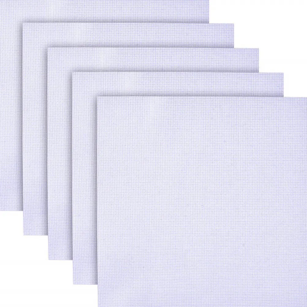

6Pcs Cross-Stitch Cloth Plain Embroidery Fabric White Suitable for DIY Handmade Needlework Fabric 30x20cm 30x45cm