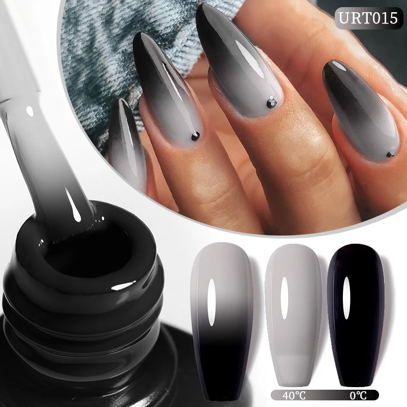 UR SUGAR 7/7,5 ml Thermal Gel Nagellack Temperatur Farbwechsel Gel Winter Semi Permanent Soak Off Nägel Kunst UV Gel Lack