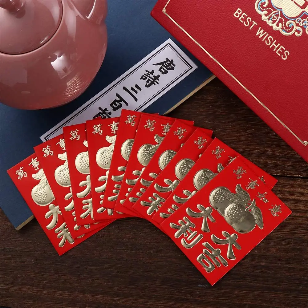 

Trendy 30pcs Best Wish Lucky Money Chinese Mini Red Envelope Blessing Pockets Spring Festival New Year Money Pockets