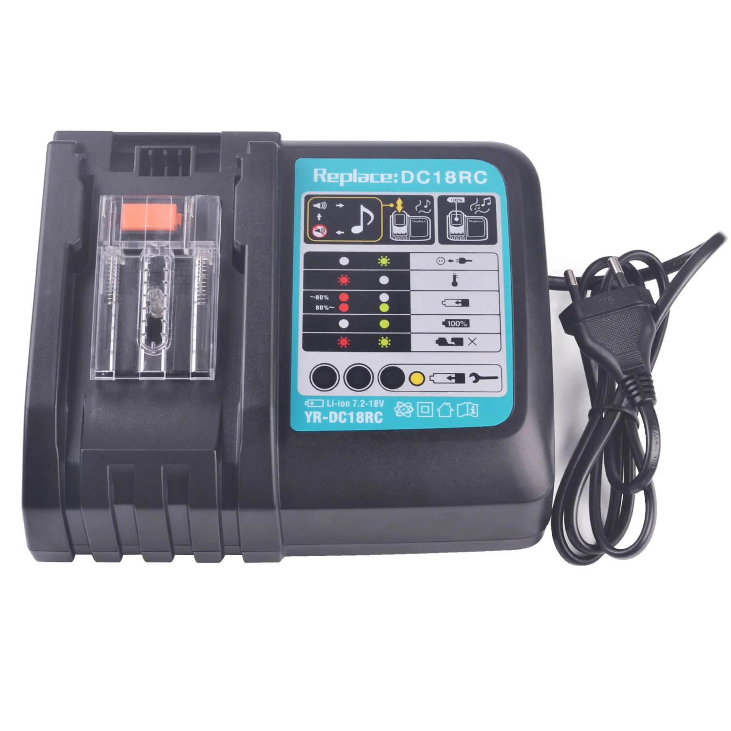 DC18RC Li-ion Battery Charger Charging Current for Makita 14.4V 18V BL1830 Bl1430 DC18RC DC18RA Power tool