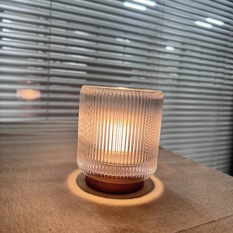 Light Emitting Diode Cup Light Interior Lighting Glass Material Bedroom Fashion Style Modern Thermal Lighting