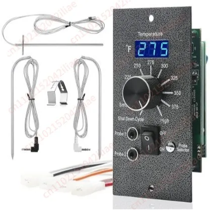 Smart Digital Display Controller for Pellet Carbon Smoker Grill with Precise Temperature Control