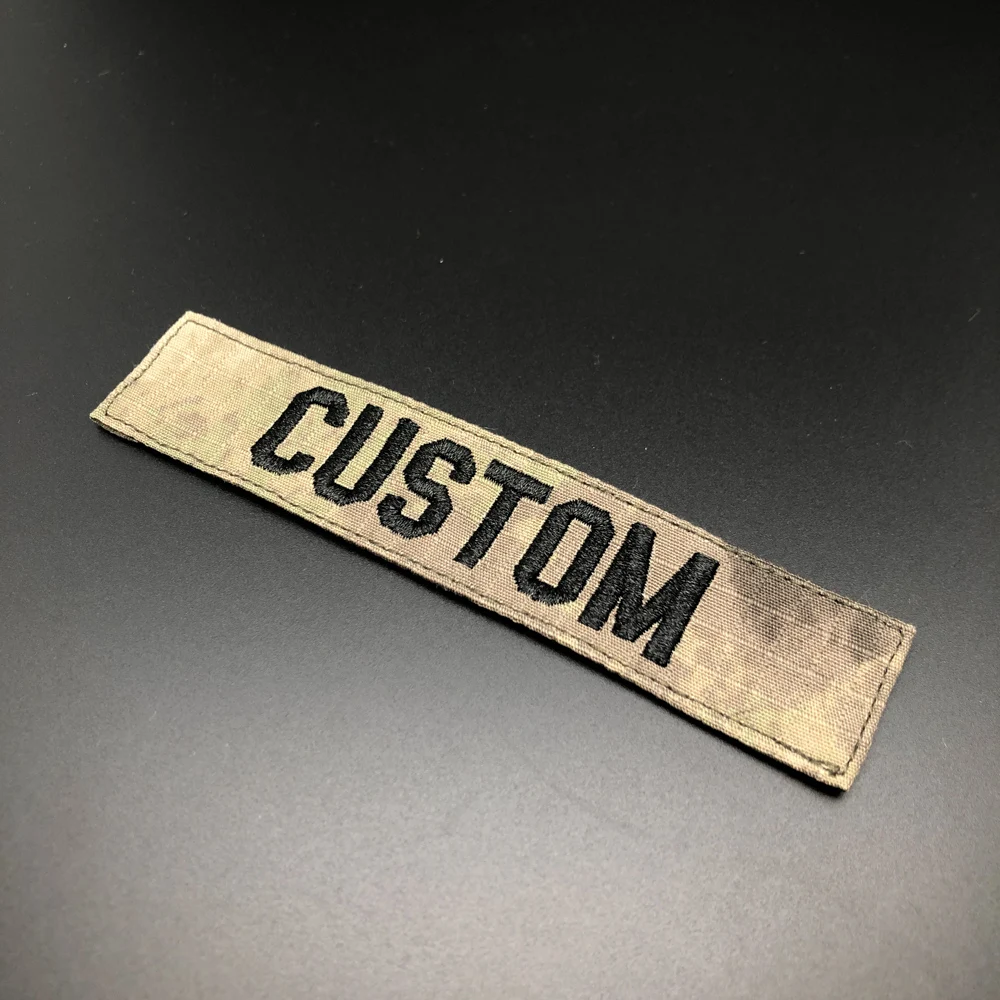 Stickerei Custom Name Patch Brustbänder Abzeichen Faltrahmen ACU MULTICAM Alpine Tropic RG GRÜN SCHWARZ BRAUN GRAU AOR2 BLAU TAN – Detail 23