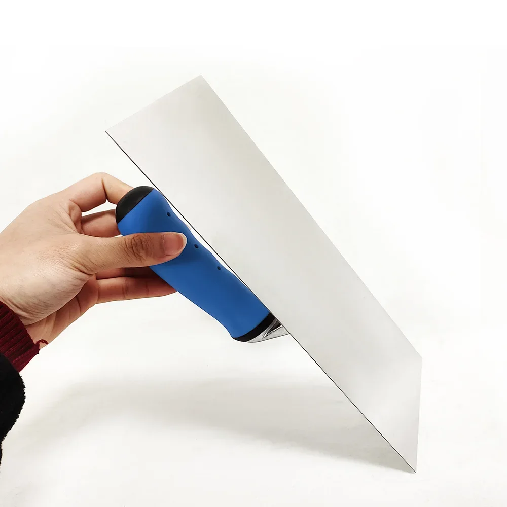 스테인리스강 석고 흙손, 두꺼운 녹 방지 처리, 평평한 바닥 긁기 석고 나이프, 클레이용 석고 삽