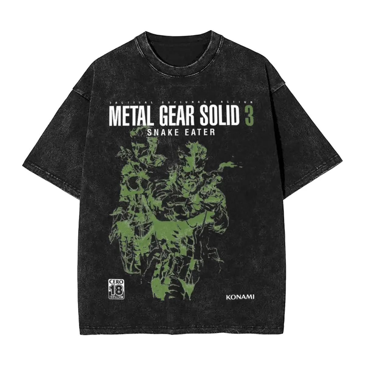 Camisetas Metal Gear Solid 3 Snake Eater para hombre, camisetas de juego, camiseta divertida de manga corta Y2K con cuello redondo, camiseta de Hip Hop al por mayor
