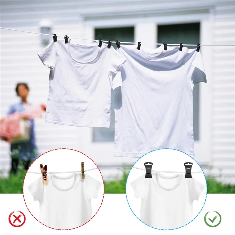 BBNV-60-Pack مشابك جورب للغسيل، حاملات جورب محمولة مع خطافات للغسالة والمجفف