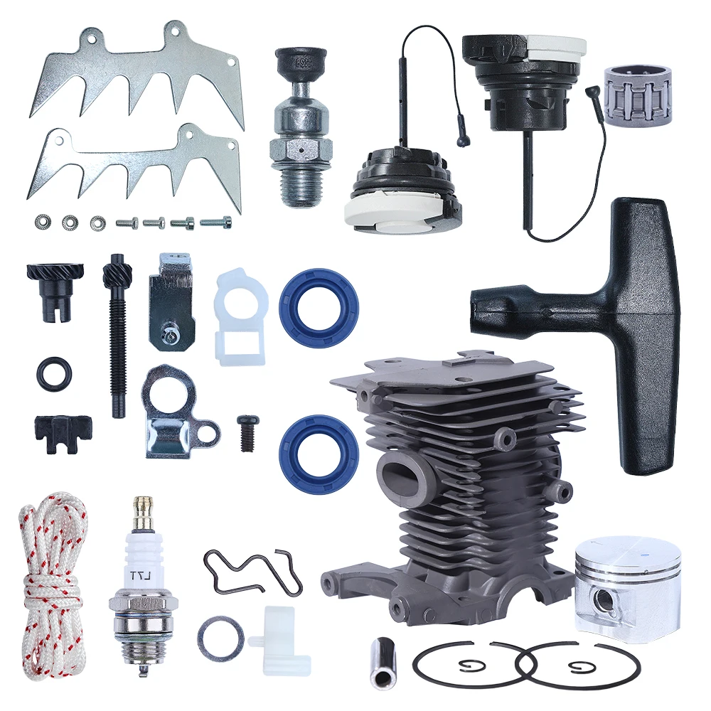 46 มม.กระบอกสูบลูกสูบ Felling Dog Bucking Spike Adjuster Kit สําหรับ Stihl MS280 MS270 MS 270 280 ลูกโซ่แก๊ส Cap Starter Pawl ชุด