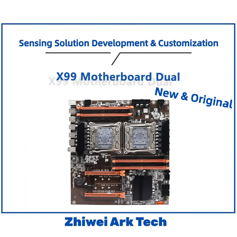 

X99 Двухпроцессорная материнская плата, LGA2011-V3, 8×DDR4, M.2 NVMe, USB3.0/SATA3, E-ATX, для Xeon E5 V3/V4 & ZNAS/работной станции