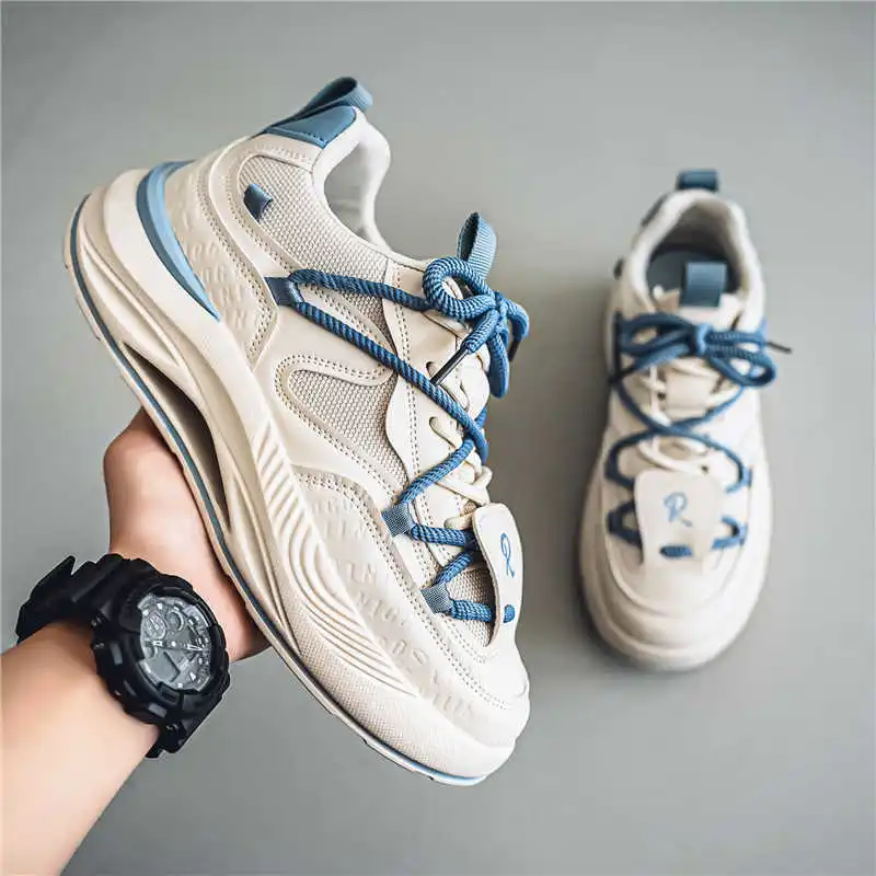 الخريف كعب سميك فستان أبيض أكسفورد الرياضة Tenia للرجال فستان أحذية رجل أحذية رياضية في عروض Vip باهظة الثمن اختيارات Baskette