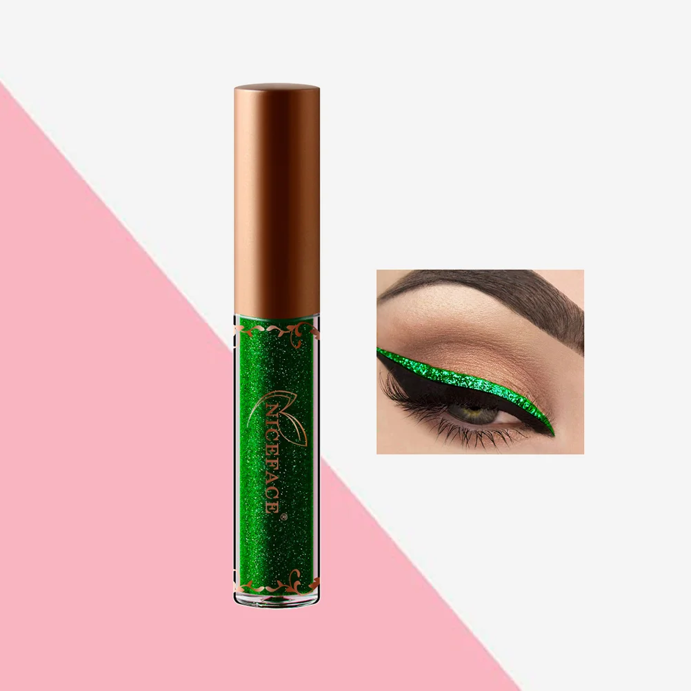 Kolorowy eyeliner w płynie Brokatowy damski cień Metaliczny kolor Kolorowy długopis Miss