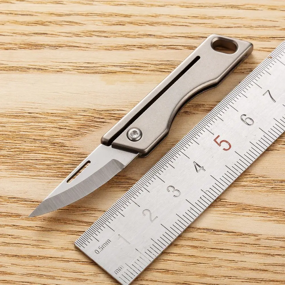 

D2 High Hardness Mini Folding Knife TC4 Titanium Alloy Portable Folding Knives