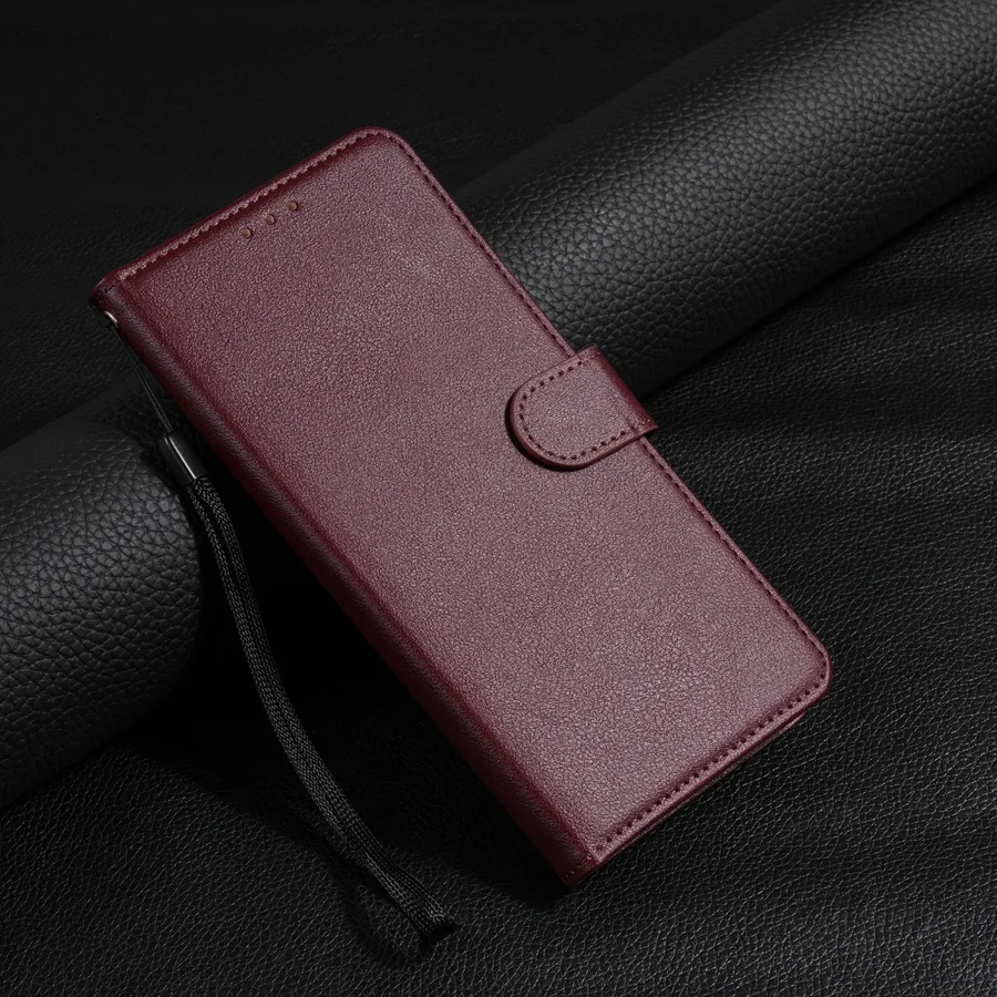 Brieftaschen-Hülle mit Magnetverschluss aus Leder für Samsung Galaxy A05s A06 A07 A12 A13 A14 A15 A16 A17 A24 A26 A34 A35 A36 A52 A53 A54 A55 A56
