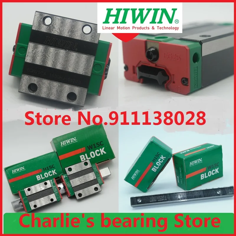 Imagem -06 - Original Genuíno Hiwin Miniatura Bloco de Guia Linear Mgw15h 1pc 100 Novo