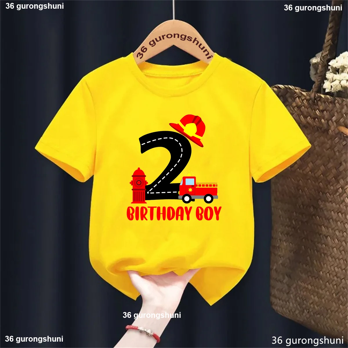 

COOL 2nd Birthday Boy Engineering Vehicle Printed T Shirt Girls/Boys The Best Birthday Gift T-Shirt Kawaii Kids Clothes