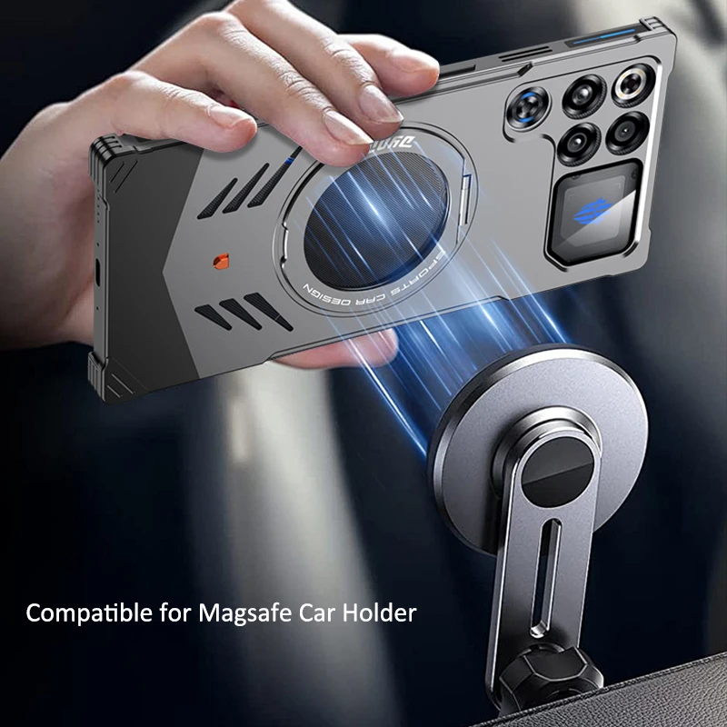 Aluminum Alloy Cooling Heat Dissipation Metal Magnetic Case For ZTE Nubia RedMagic 11 Pro / Red Magic 11 Pro+ Cover Shockproof view 4