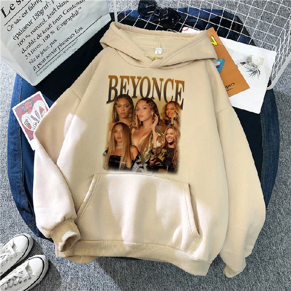 Beyonce hoodies women Kawaii Winter  Fleece anime Pullover female anime pulls