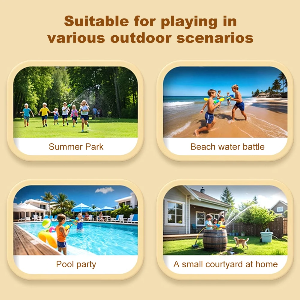 1–4 Stück neue Feuerwerk-Brunnen-Wasserpistole – Super Soaker Squirt Gun Outdoor-Wasserspray-Spielzeug, Schlachten, Strandparty, Driften, Abenteuer
