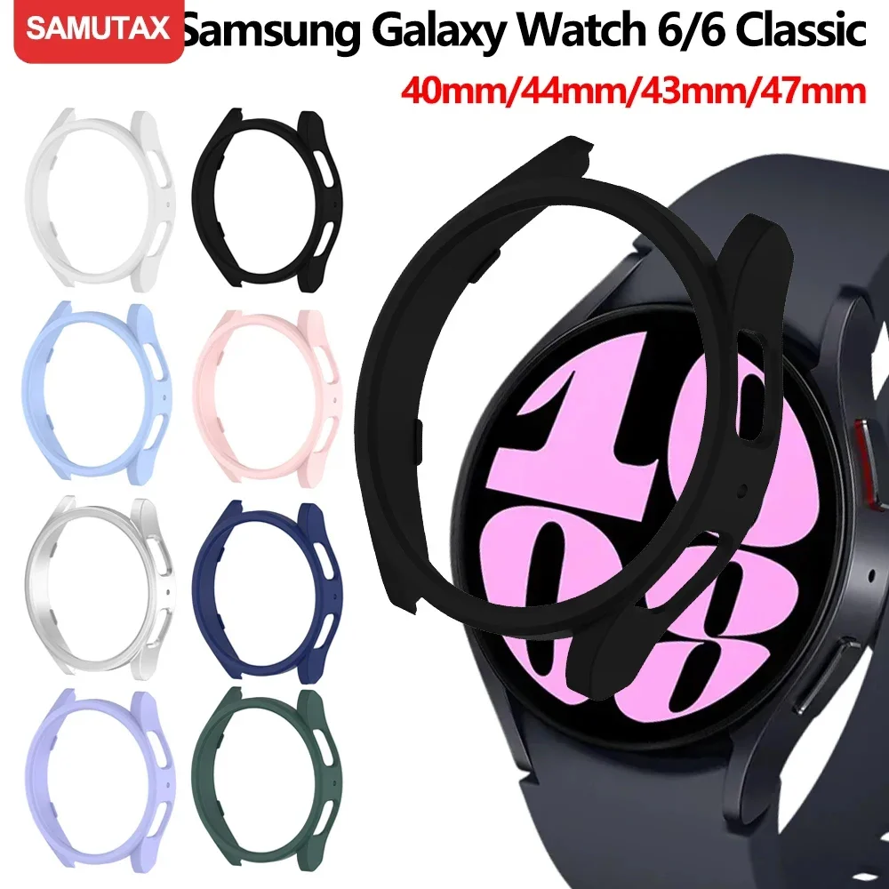 Watch Case for Samsung Galaxy Watch 6 40mm 44mm Screen Protector PC Bumper All-Around Galaxy Watch 6 Classic 43mm 47mm Cover