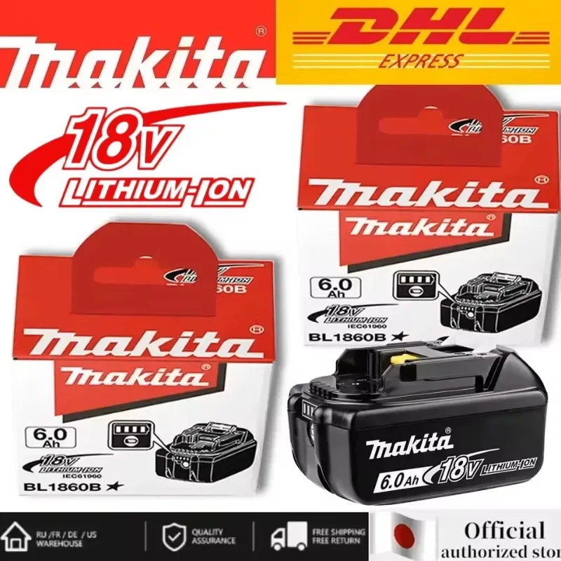 

618 Genuine for makita 18v battery 6Ah BL1850B Li-ion Replacement for makita 18v battery Battery BL1840 BL1830 BL1860B BL1815