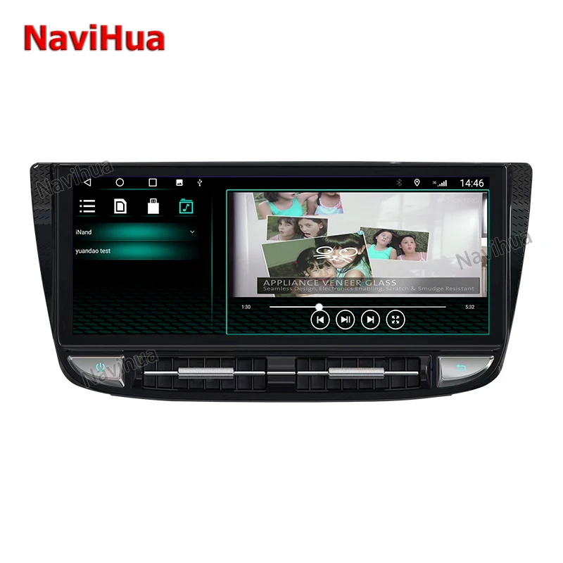 NaviHua Android วิทยุรถยนต์สำหรับ Porsche Panamera ออโต้สเตอริโอจอภาพมัลติมีเดียระบบนำทาง GPS Touch Screen MP5ผู้เล่น