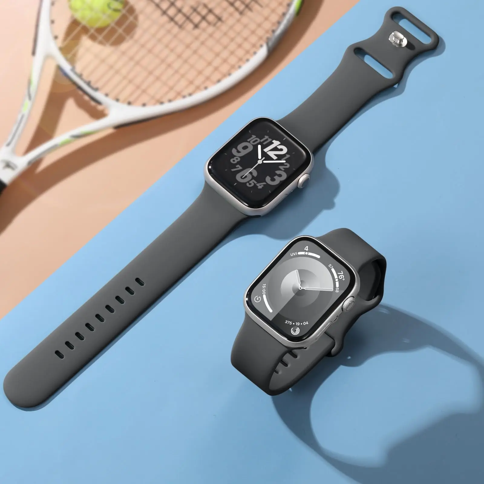 Apple Watch用シリコンストラップ,スポーツブレスレット,iwatchシリーズ,ultra 2,se,10,9,8,7,6,5,44mm, 45mm, 41mm 40mm、49mm、42mm、38mm、46mm