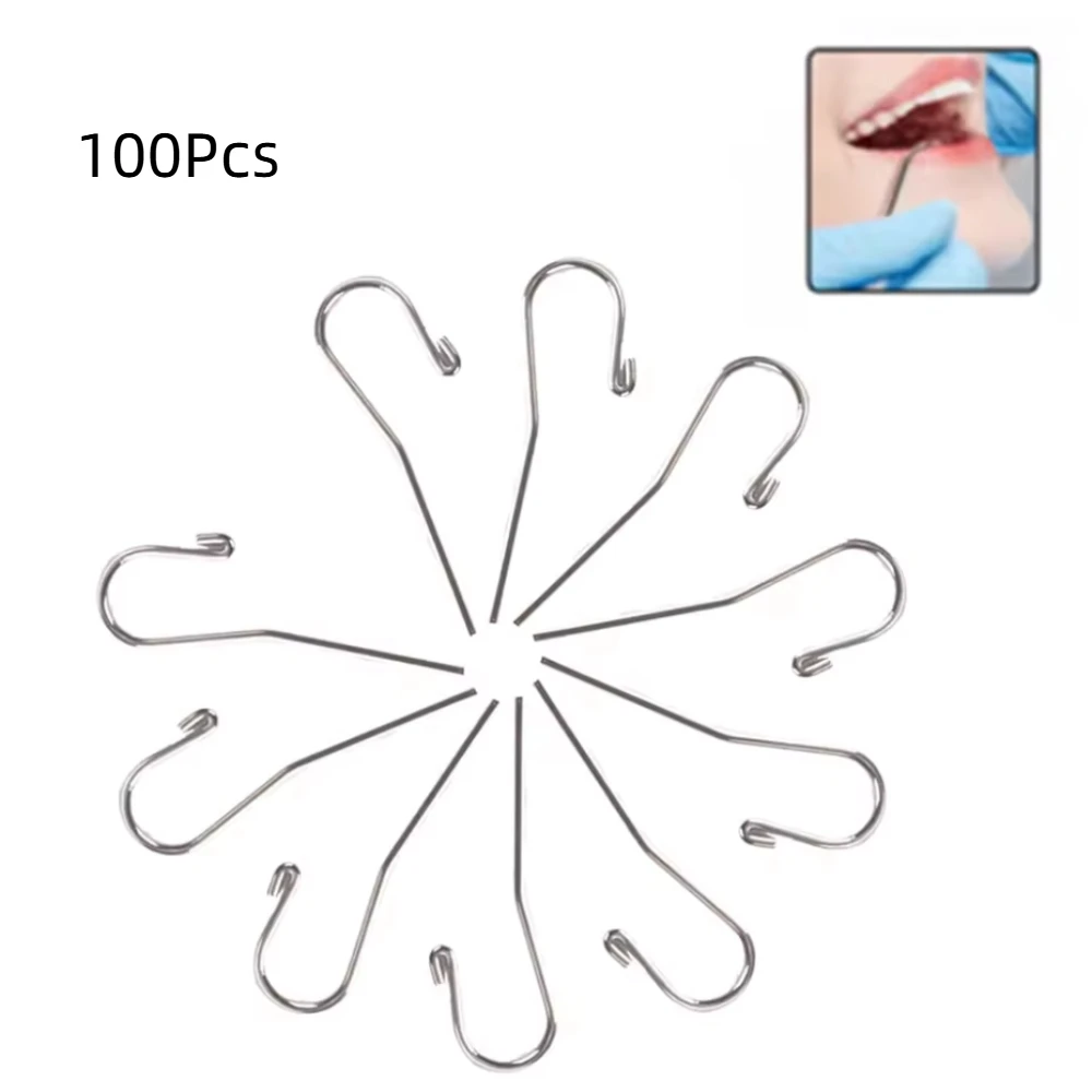 

100pcs Professional Dental Lip Hook Vertex Locator Tool 10/20PCS for Woodpecker Morita Endo Measuring Wire Instrument