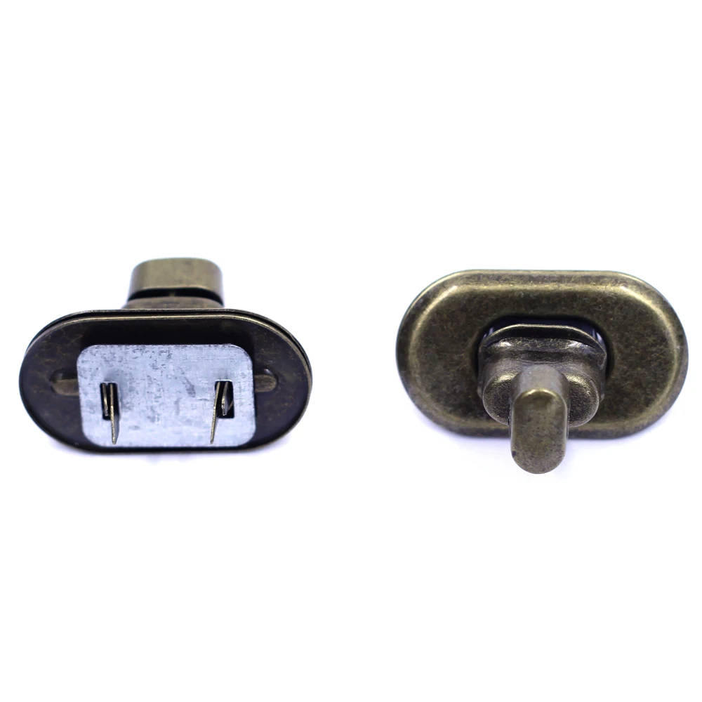 50Sets Kiss Clasps Closure Twist Turn Lock Alloy Oval Frame Bronze Tone For Purse Luggage Bags Part Accessories 37mm
