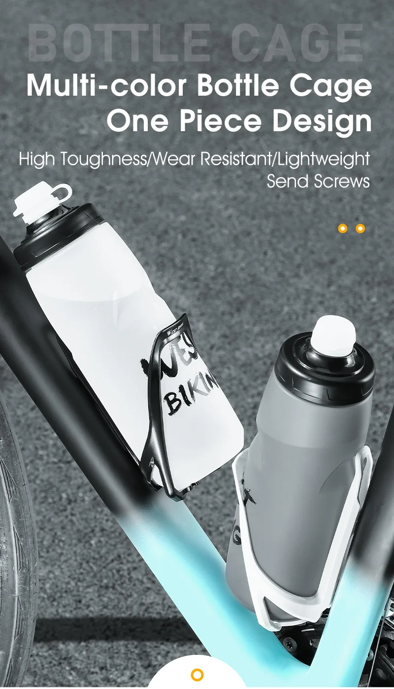 WEST BIKING Fahrrad-Flaschenhalter Mehrfarbig MTB Rennrad Flaschenhalterung Ultraleichter Flaschenhalter Fahrrad-Zubehör – Detail 1