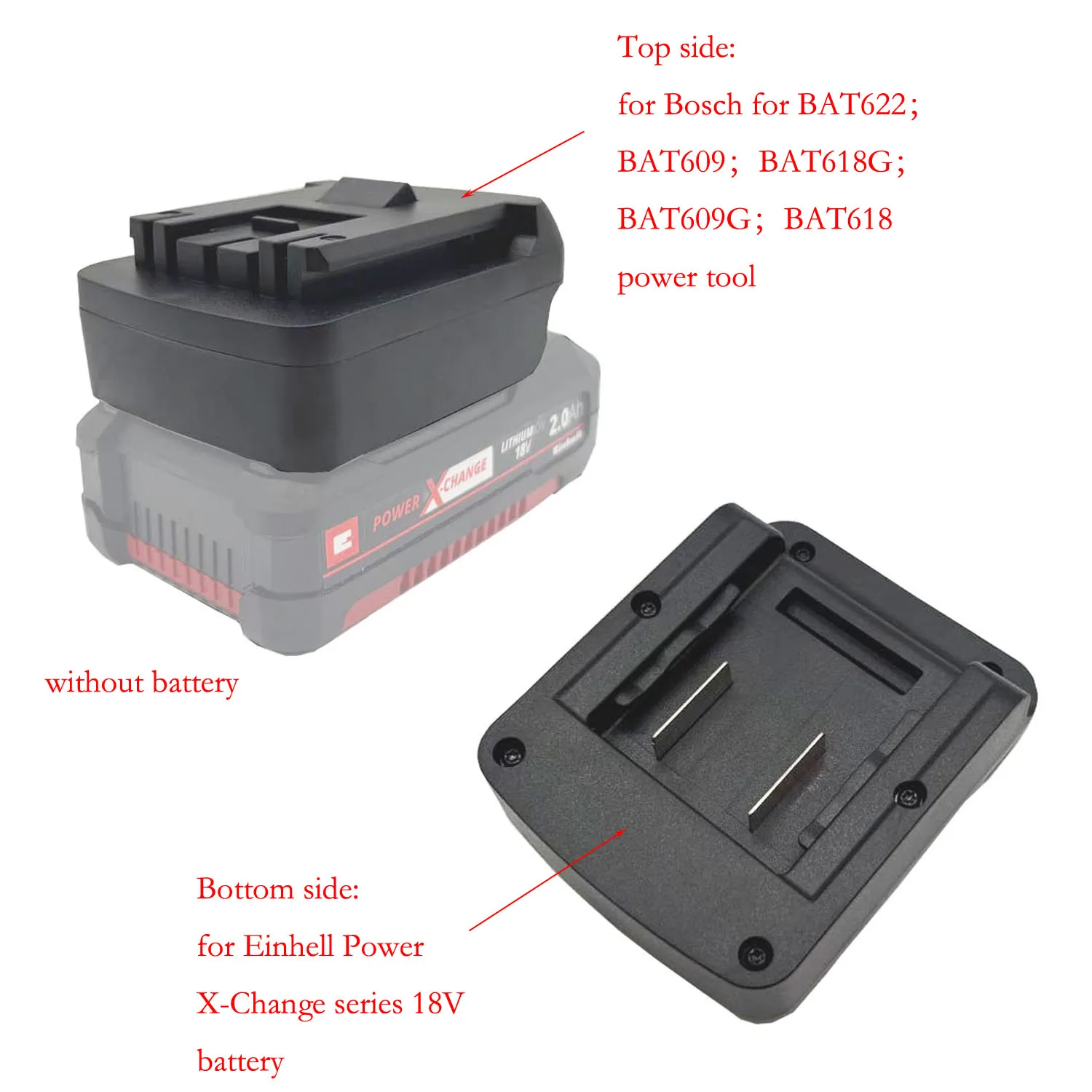 

Адаптер-переходник для аккумулятора Einhell Power X-Change для аккумулятора BOSCH для BAT622; BAT609; BAT618G Электроинструмент