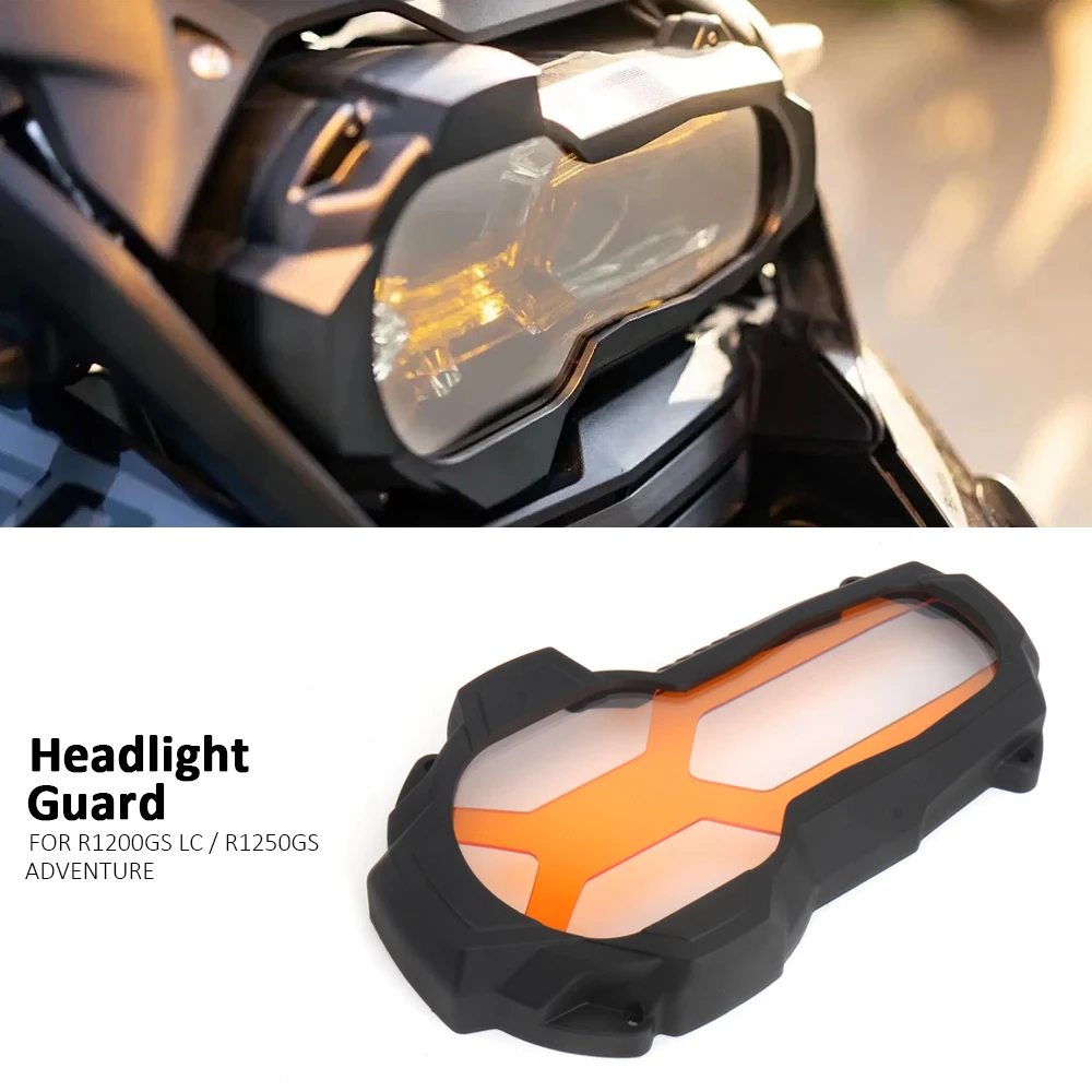 

Motorcycle Headlight Protector Guard Orange Fluorescent Covers For BMW R1200GS LC Adventuer R1250GS R 1200GS 1250GS ADVENTUER