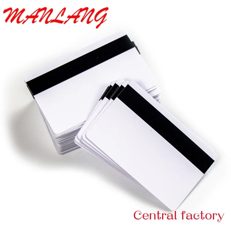 

Custom Hico magnetic strip cards blank PVC ID Card CR80 30 mil plastic card for Evolis Datacard Zebra Hiti Magicard printers