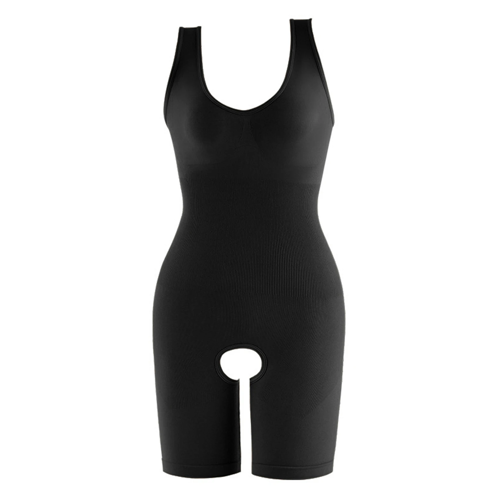 Tuta dimagrante da donna Shapewear Solid Firm Control con apertura sul cavallo Body Shaper tuta Shapewear top