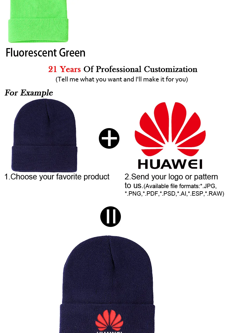 Individuell besticktes Logo Unisex-Beanie-Mütze, randlose Freizeitmütze für Herren, winterkältebeständige warme Strickmütze, Damenmütze – Detail 3