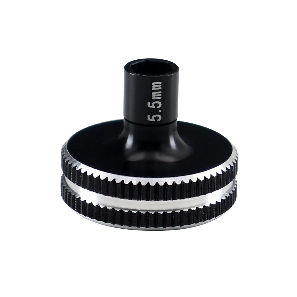 7 ミリメートル/5.0 ミリメートル/5.5 ミリメートルショートハンドルネジナット六角レンチスリーブ六角ソケットドライバーアルミ合金 7075 ホイールツール