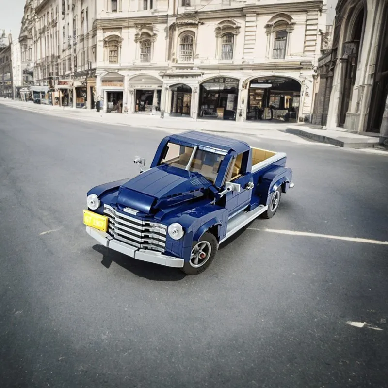 

1121PCS MOC Classic Pickup Car Urban Transport DIY Educational Building Blocks Toy Boys for Kids Birthday Gift