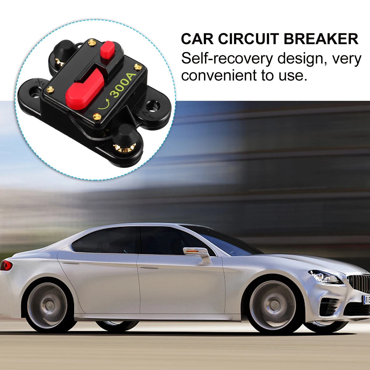 

Self-recovery Circuit Breaker Car Audio Fuse Holder Power Supply Self-duplicating