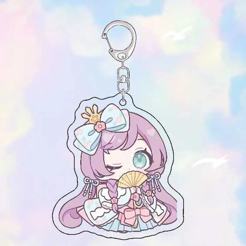 Pripara Keychain Kawaii Anime Cartoon Manaka Laala Bag Decorate Accessories Acrylic Falulu Pendant Student Child Birthday Gift