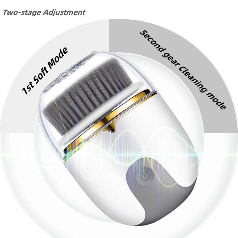 電気フェイシャルクリーナー,防水クリーニングおよび美容機器,多機能洗顔ブラシ,電気充電